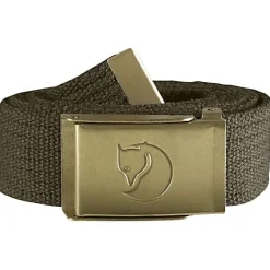 Fjällräven Canvas Brass Belt 4 cm Dark Olive