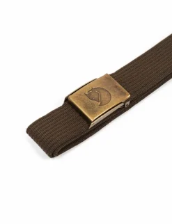 Fjällräven Canvas Brass Belt 4 cm Dark Olive