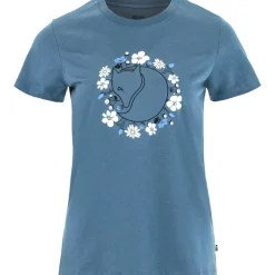 Fjällräven Fjällblomster Fox T-Shirt W Dawn Blue