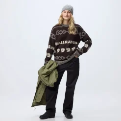 Fjällräven Fjällräven Jacquard Knit W Chalk White-true Red