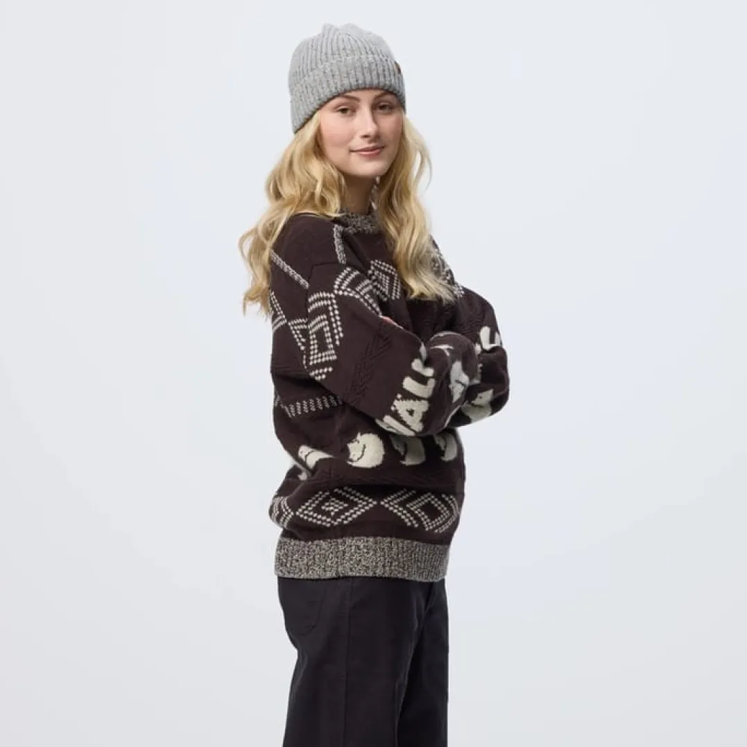 Fjällräven Fjällräven Jacquard Knit W Chalk White-true Red