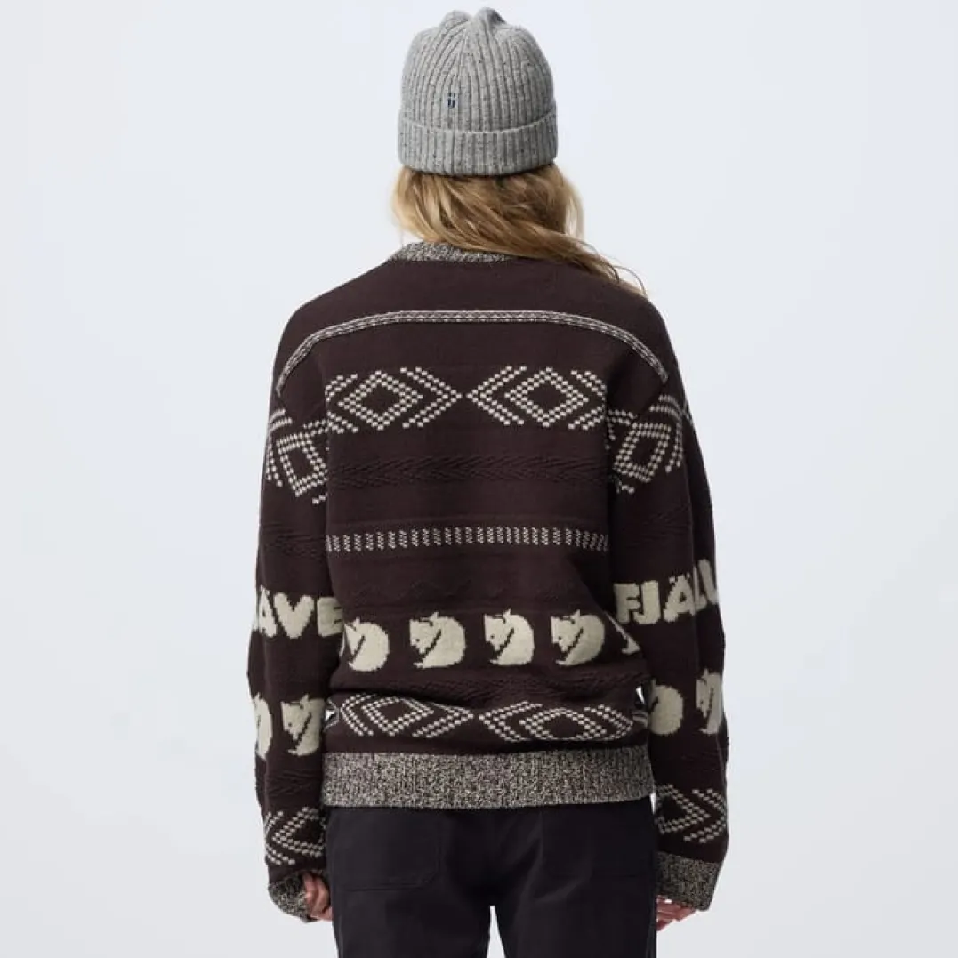 Fjällräven Fjällräven Jacquard Knit W Chalk White-true Red
