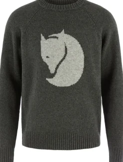 Fjällräven Fjällräven Logo Knit Sweater M Deep Forest