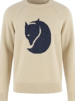 Fjällräven Fjällräven Logo Knit Sweater M Light Beige