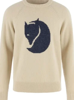 Fjällräven Fjällräven Logo Knit Sweater M Light Beige