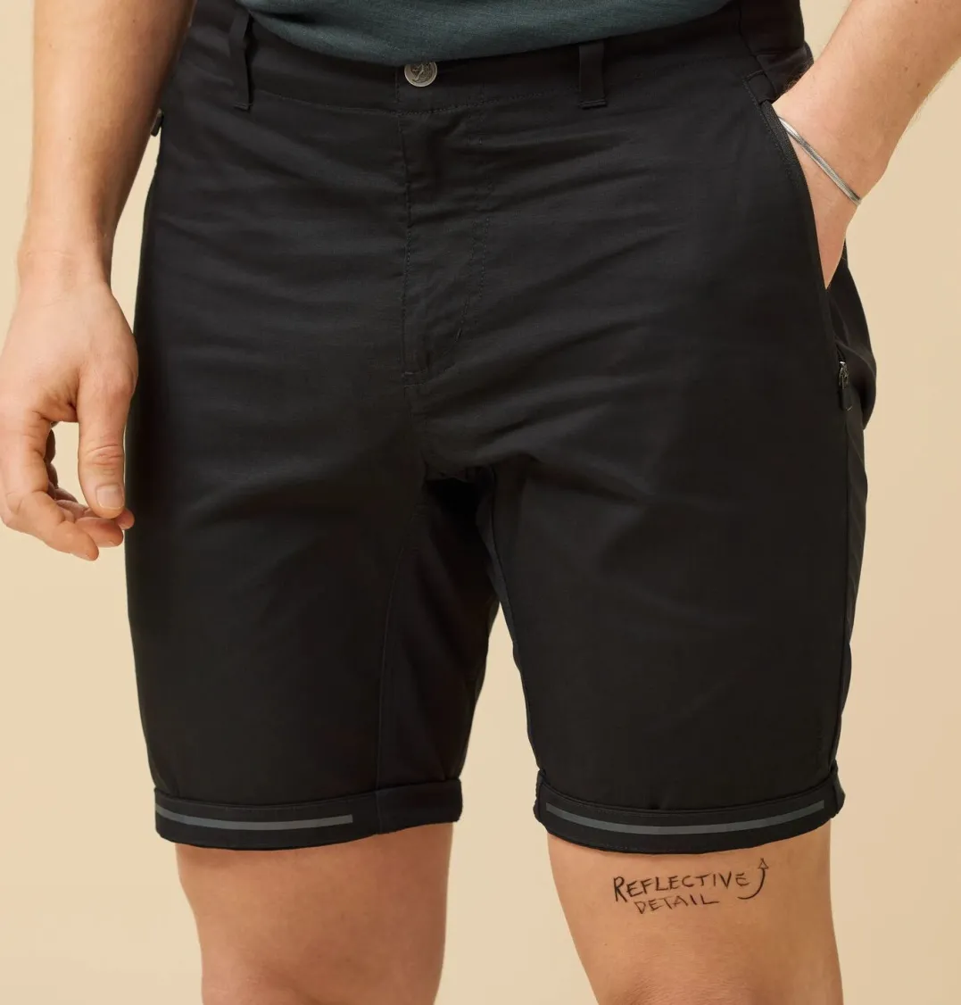 Fjällräven Hoja Hybrid Shorts M Navy