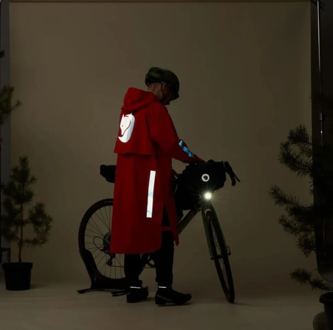 Fjällräven Hoja Rain Fox Poncho Flame Orange
