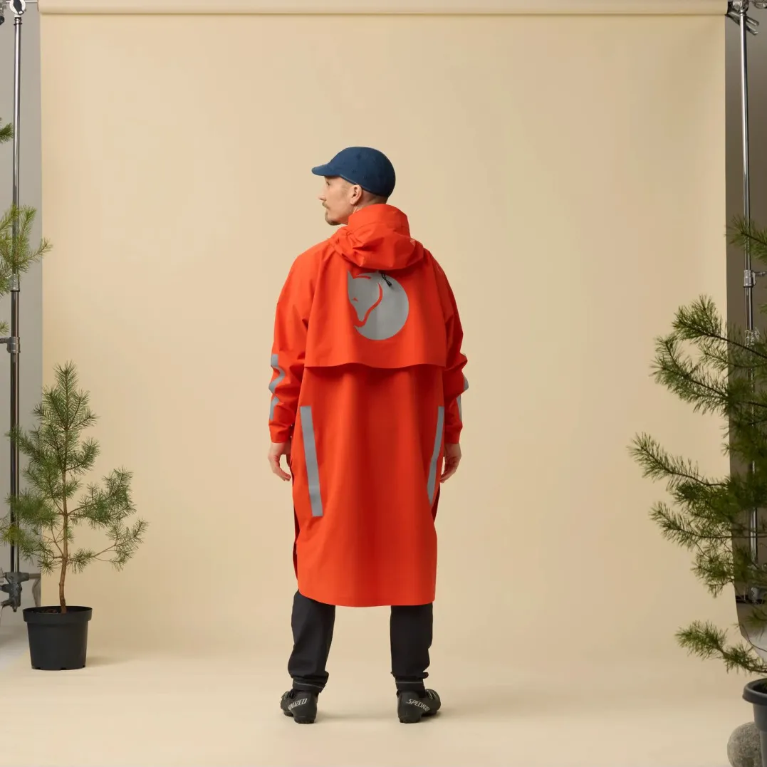 Fjällräven Hoja Rain Fox Poncho Flame Orange