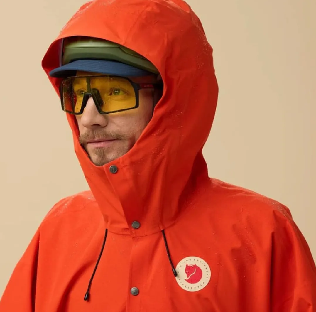 Fjällräven Hoja Rain Fox Poncho Flame Orange