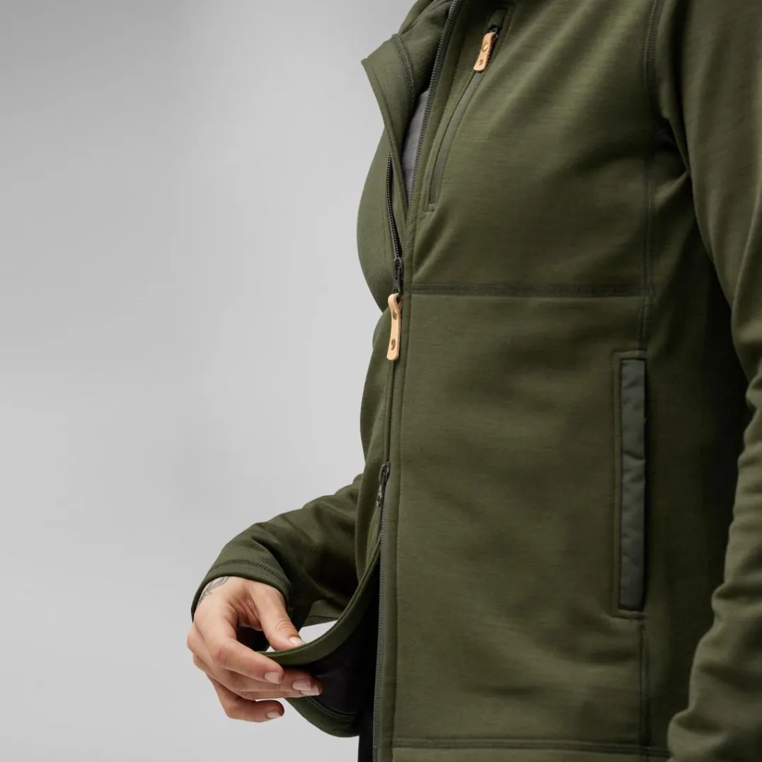 Fjällräven Keb Fleece Hoodie W Deep Forest
