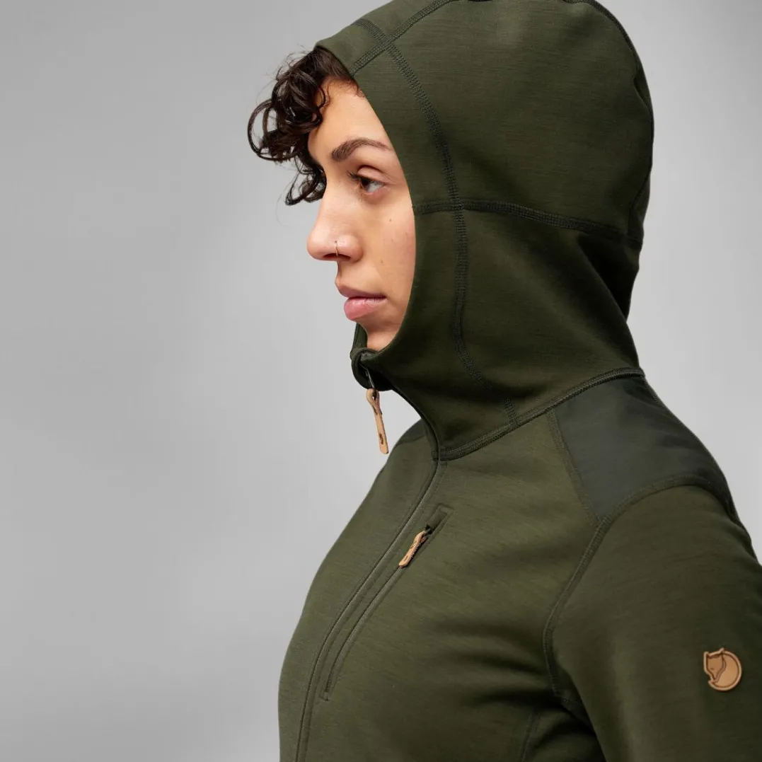 Fjällräven Keb Fleece Hoodie W Deep Forest