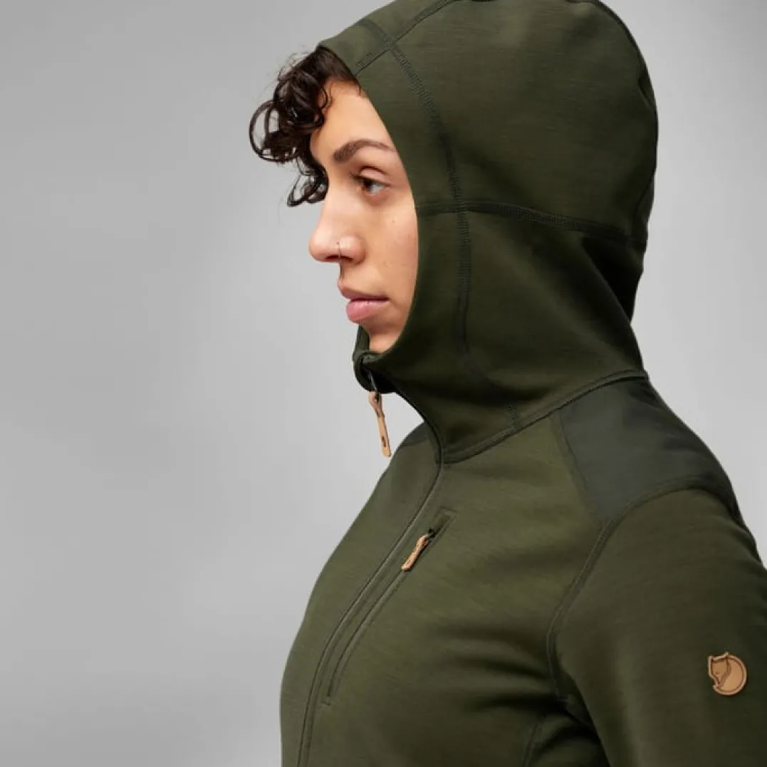 Fjällräven Keb Fleece Hoodie W Deep Forest