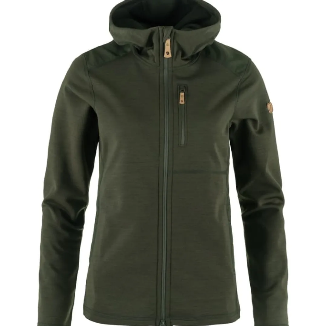 Fjällräven Keb Fleece Hoodie W Deep Forest