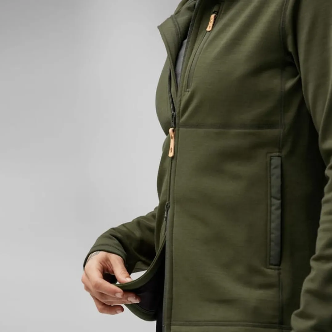 Fjällräven Keb Fleece Hoodie W Deep Forest