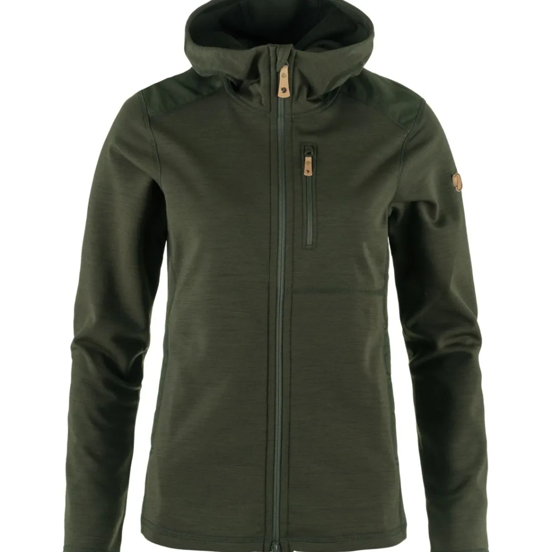 Fjällräven Keb Fleece Hoodie W Deep Forest