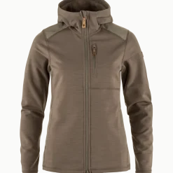 Fjällräven Keb Fleece Hoodie W Suede Brown