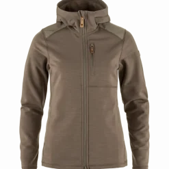 Fjällräven Keb Fleece Hoodie W Suede Brown