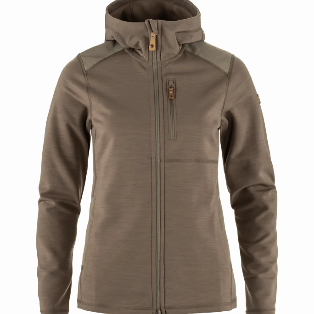 Fjällräven Keb Fleece Hoodie W Suede Brown