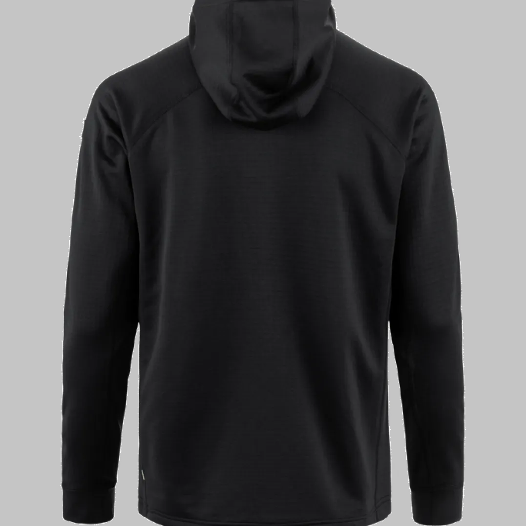 Fjällräven Men's Abisko Grid Fleece Hoodie Black