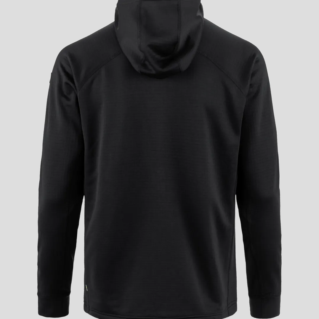 Fjällräven Men's Abisko Grid Fleece Hoodie Black