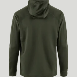 Fjällräven Men's Abisko Grid Fleece Hoodie Deep Forest