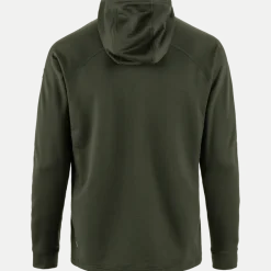 Fjällräven Men's Abisko Grid Fleece Hoodie Deep Forest