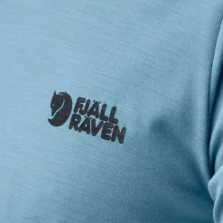 Fjällräven Men's Abisko Wool Logo Short Sleeve Patina Green