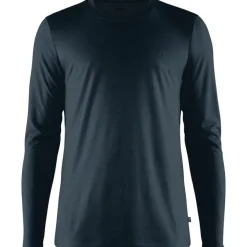 Fjällräven Men's Abisko Wool Ls Dark Navy