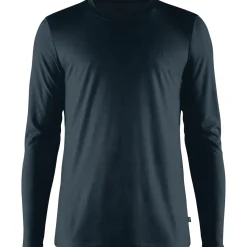 Fjällräven Men's Abisko Wool Ls Dark Navy
