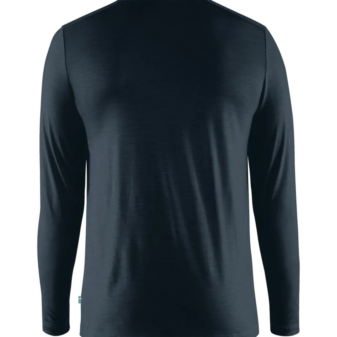 Fjällräven Men's Abisko Wool Ls Dark Navy