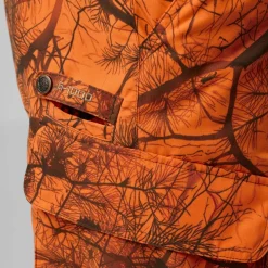 Fjällräven Men's Brenner Pro Winter Trousers Orange Multi Camo