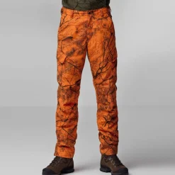 Fjällräven Men's Brenner Pro Winter Trousers Orange Multi Camo