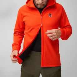 Fjällräven Men's Expedition Fleece Hoodie Flame Orange