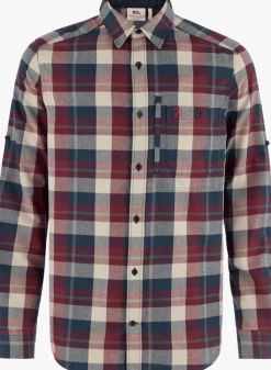 Fjällräven Men's Fjällglim Regular Shirt Dark Navy/Maroon