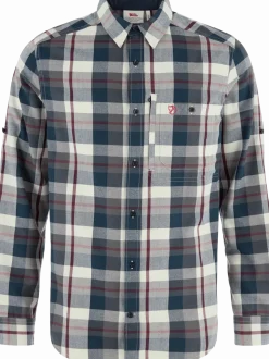 Fjällräven Men's Fjällglim Regular Shirt Dark Navy/Chalk White