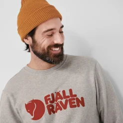 Fjällräven Men's Fjällräven Logo Sweater Grey-Melange