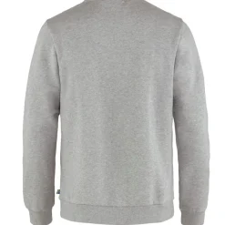 Fjällräven Men's Fjällräven Logo Sweater Grey-Melange
