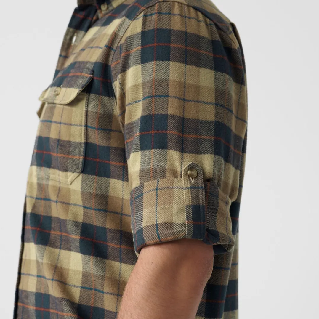 Fjällräven Men's Singi Heavy Flannel Shirt Autumn Leaf/Dark Navy