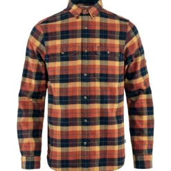 Fjällräven Men's Singi Heavy Flannel Shirt Autumn Leaf/Dark Navy