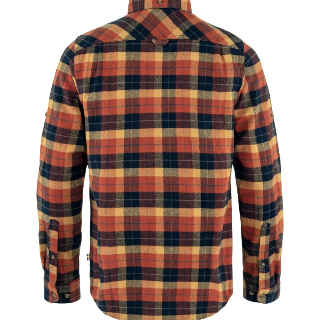 Fjällräven Men's Singi Heavy Flannel Shirt Autumn Leaf/Dark Navy