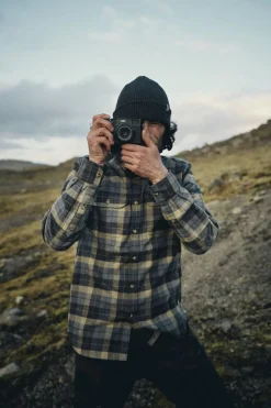 Fjällräven Men's Singi Heavy Flannel Shirt Autumn Leaf/Dark Navy