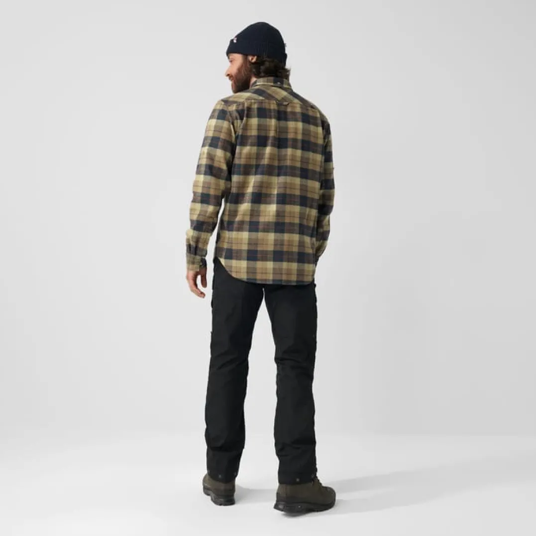 Fjällräven Men's Singi Heavy Flannel Shirt Autumn Leaf/Dark Navy