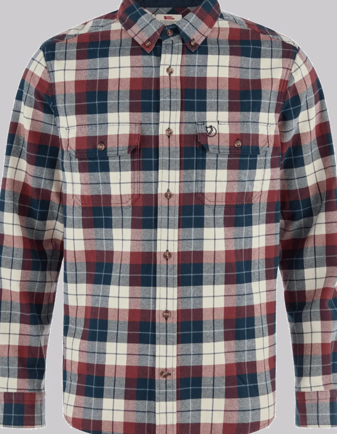 Fjällräven Men's Singi Heavy Flannel Shirt Dark Navy/Maroon