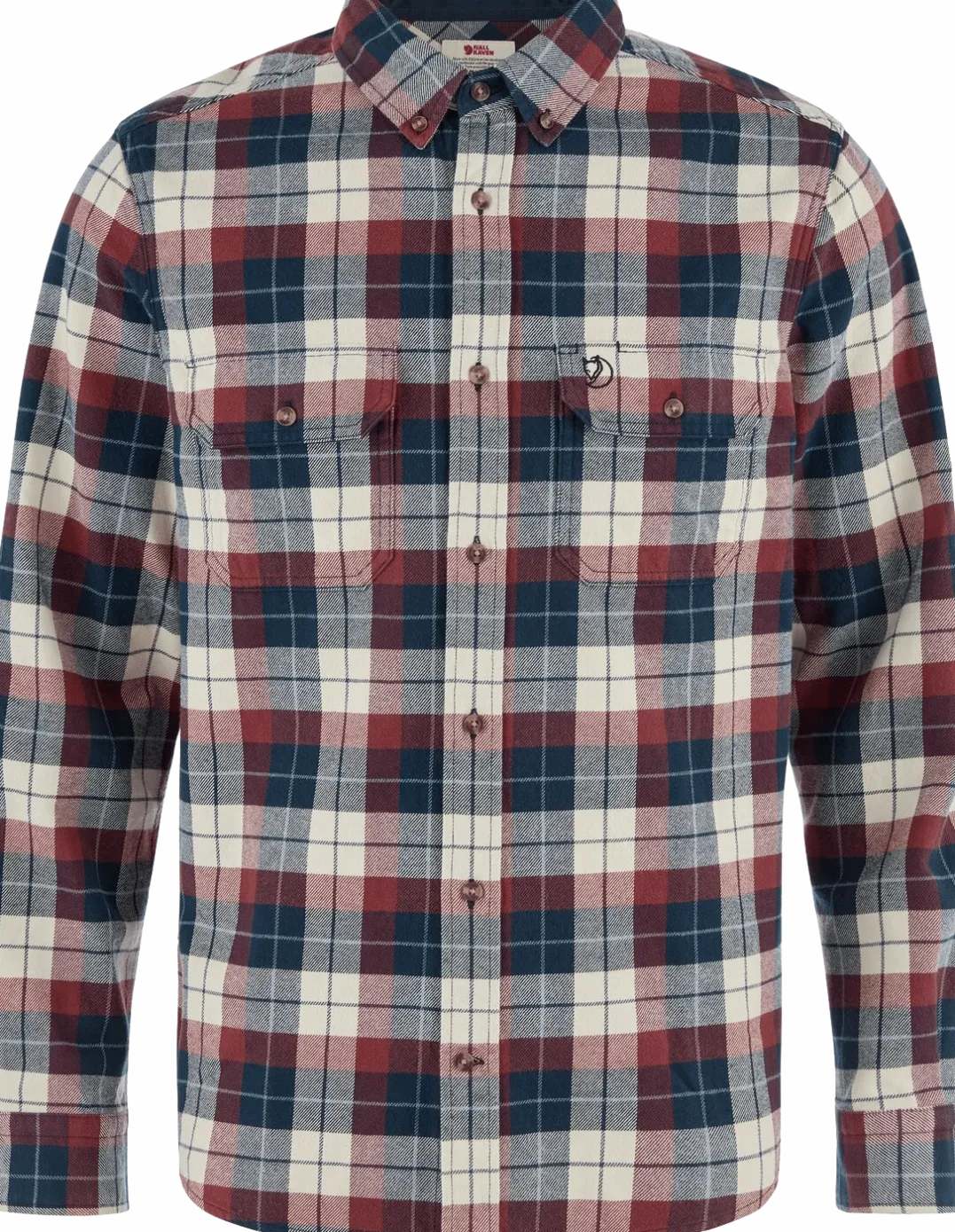 Fjällräven Men's Singi Heavy Flannel Shirt Dark Navy/Maroon