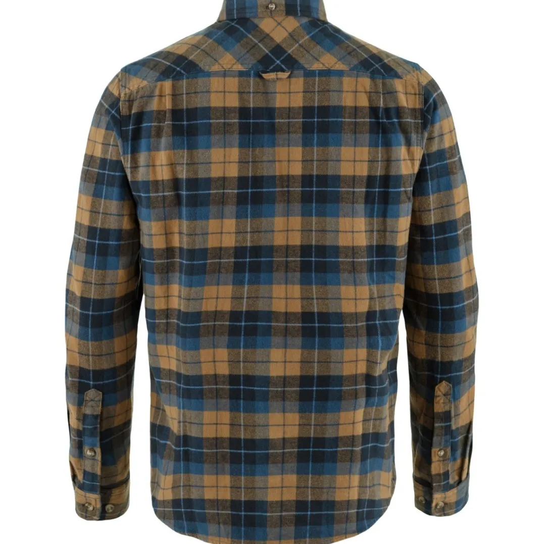Fjällräven Men's Singi Heavy Flannel Shirt Dark Navy/Buckwheat Brown