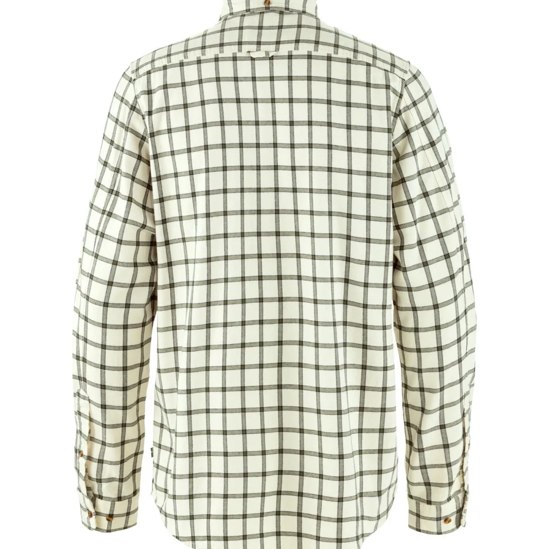 Fjällräven Men's Övik Flannel Shirt Chalk White-laurel Green
