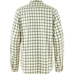 Fjällräven Men's Övik Flannel Shirt Chalk White-laurel Green