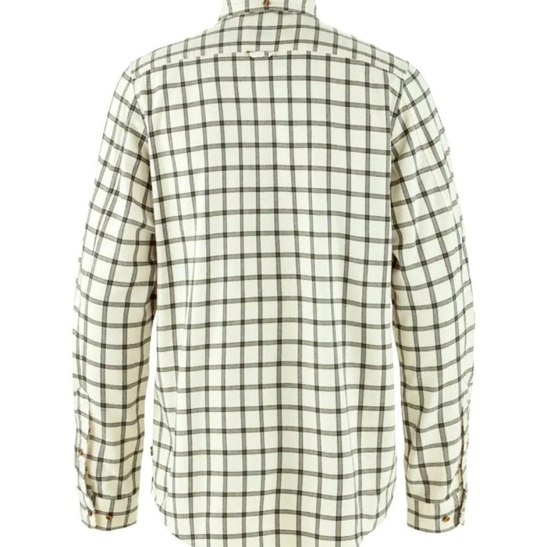 Fjällräven Men's Övik Flannel Shirt Chalk White-laurel Green
