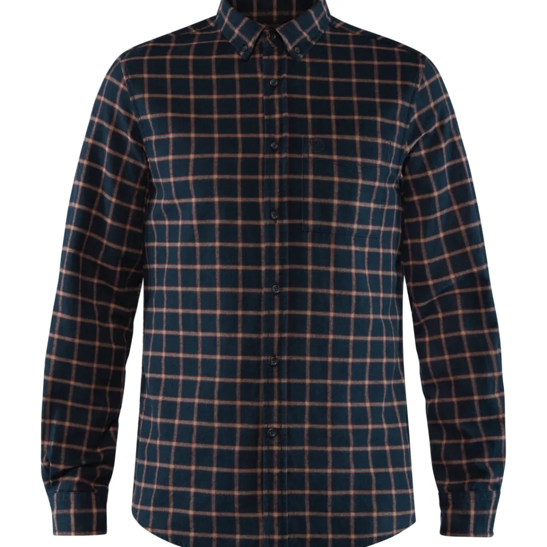 Fjällräven Men's Övik Flannel Shirt Dark Navy