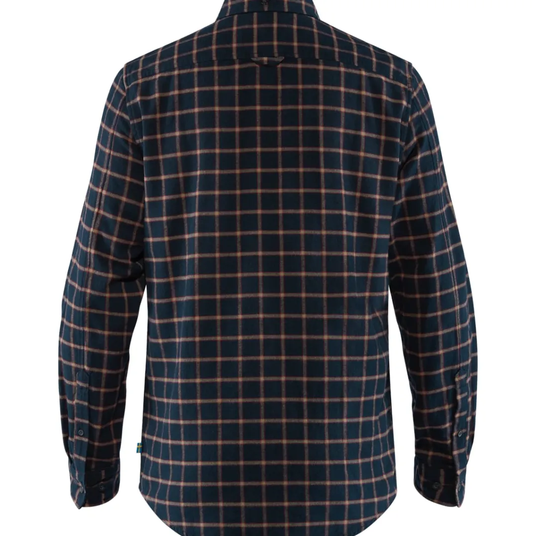 Fjällräven Men's Övik Flannel Shirt Dark Navy